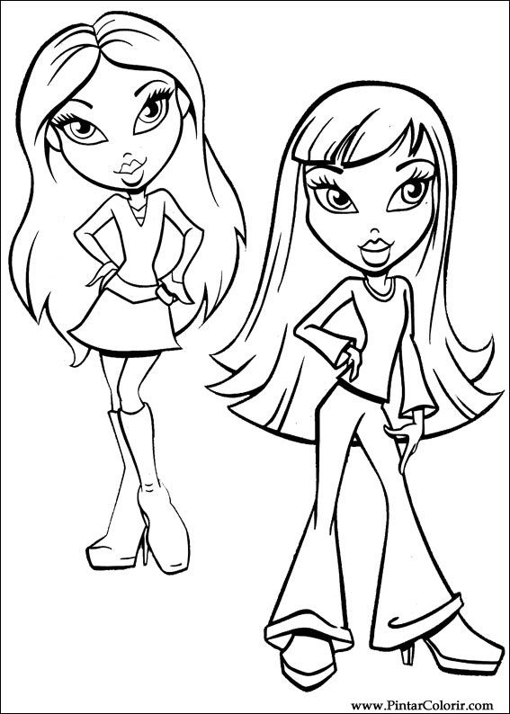 Pintar e Colorir Bratz - Desenho 021