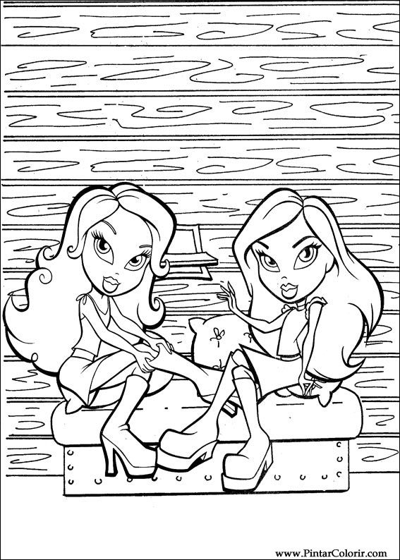 Pintar e Colorir Bratz - Desenho 025