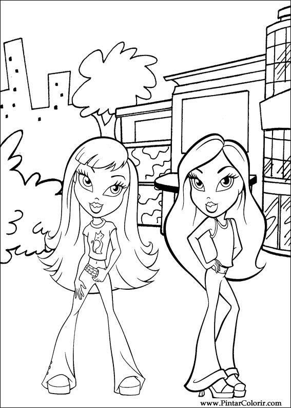 Pintar e Colorir Bratz - Desenho 026