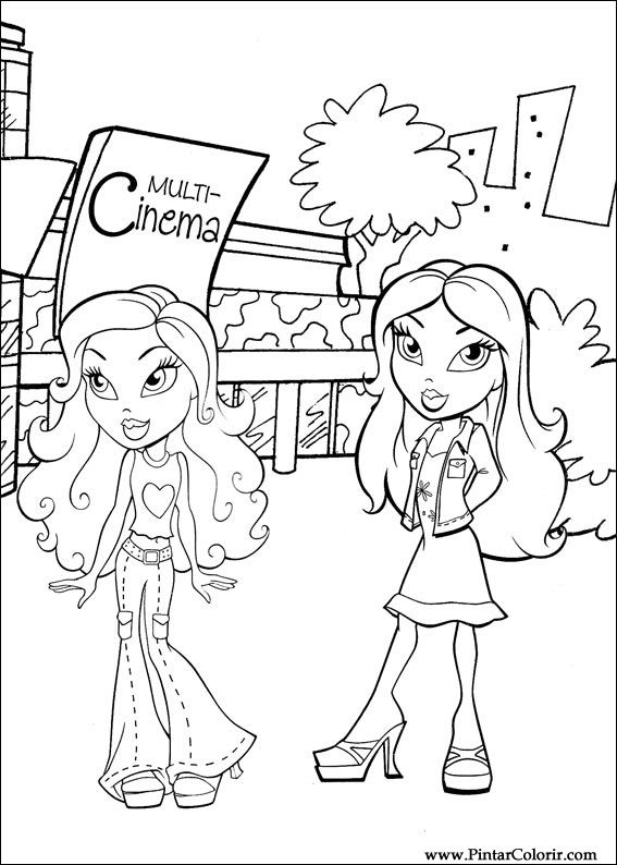 Pintar e Colorir Bratz - Desenho 027