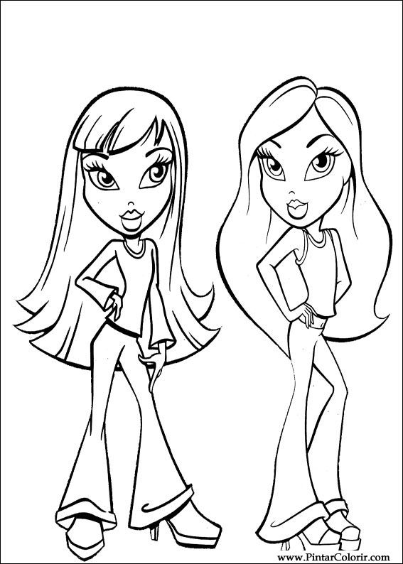 Pintar e Colorir Bratz - Desenho 028