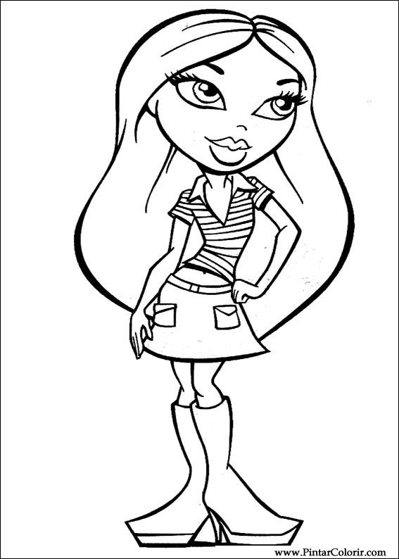 Pintar e Colorir Bratz - Desenho 031