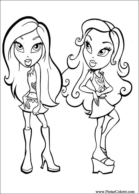 Pintar e Colorir Bratz - Desenho 035