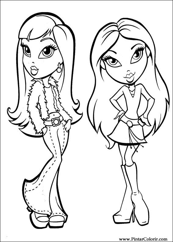 Pintar e Colorir Bratz - Desenho 036