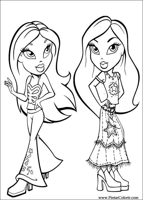 Pintar e Colorir Bratz - Desenho 037