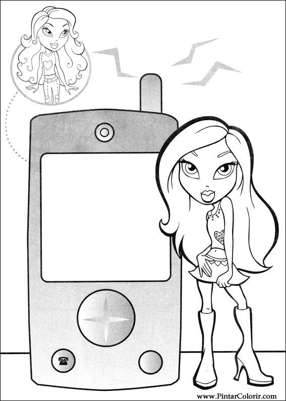 Pintar e Colorir Bratz - Desenho 042