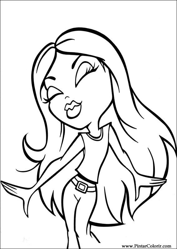 Pintar e Colorir Bratz - Desenho 048