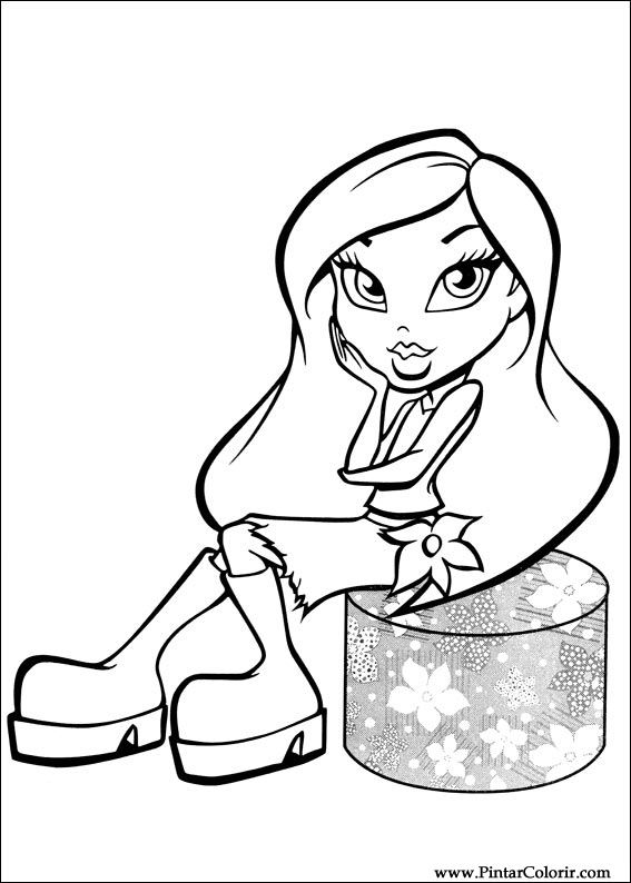 Pintar e Colorir Bratz - Desenho 051