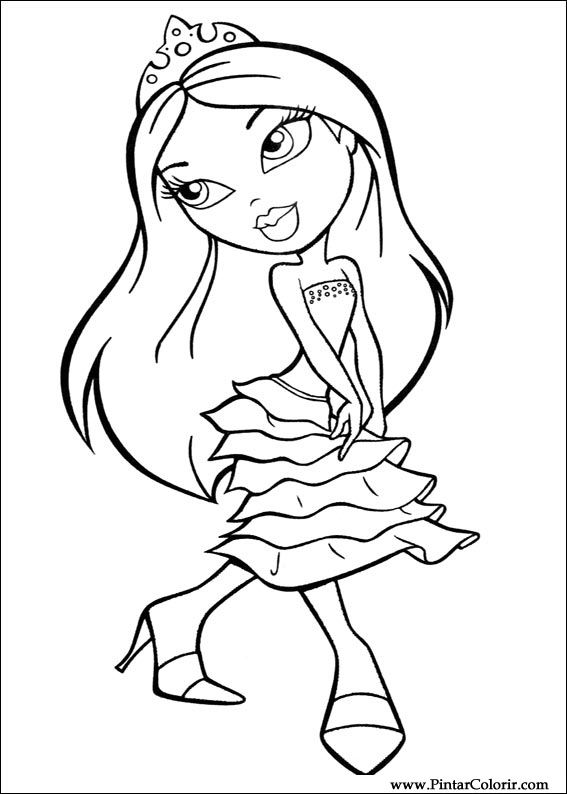 Pintar e Colorir Bratz - Desenho 052