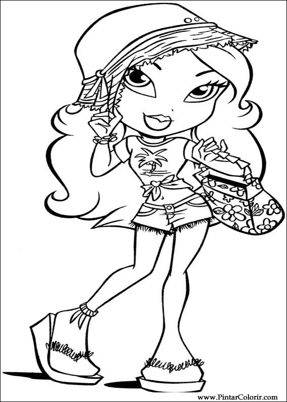 Pintar e Colorir Bratz - Desenho 054