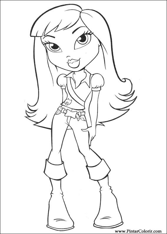 Pintar e Colorir Bratz - Desenho 058