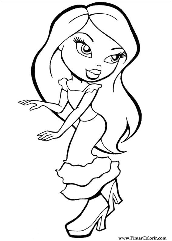 bratz coloring book pages