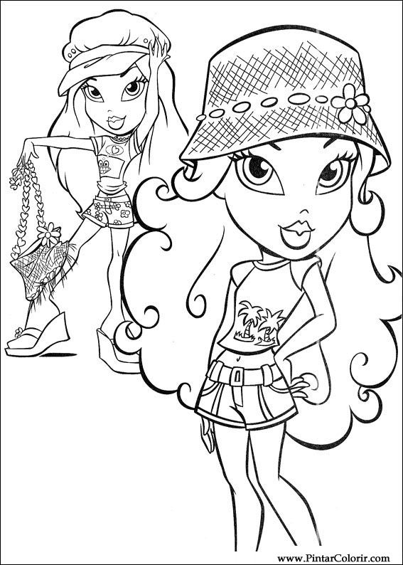 Pintar e Colorir Bratz - Desenho 063