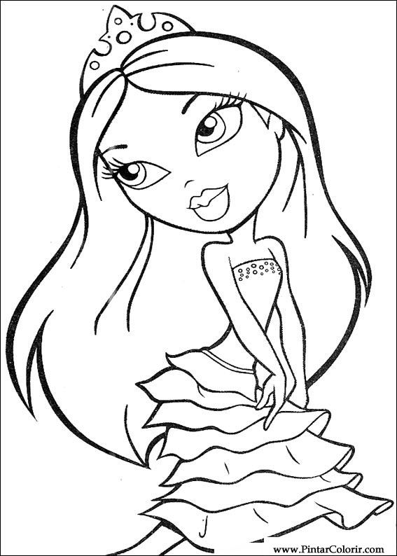 Pintar e Colorir Bratz - Desenho 067