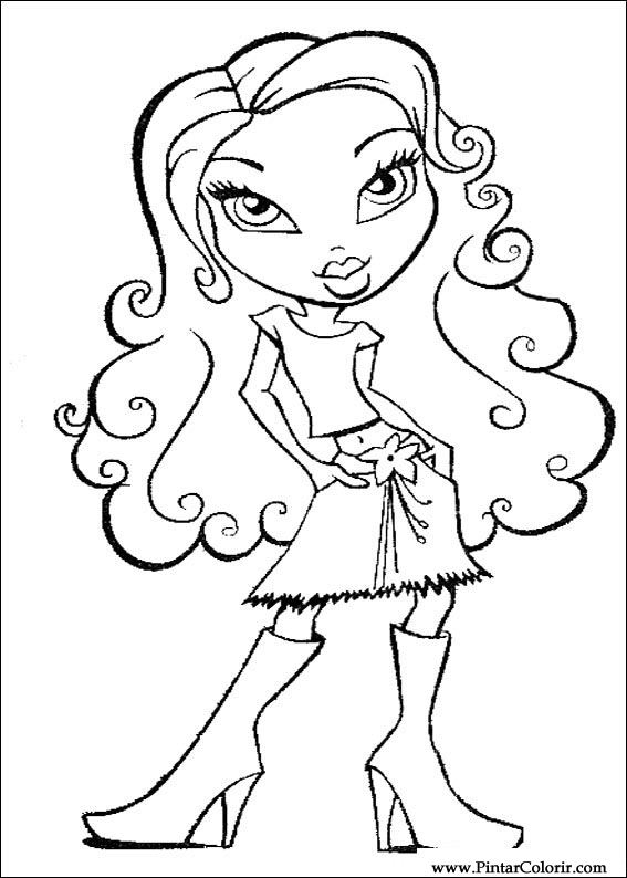 Pintar e Colorir Bratz - Desenho 074