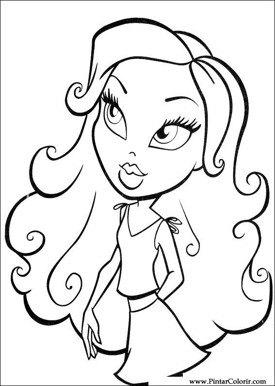 Pintar e Colorir Bratz - Desenho 078