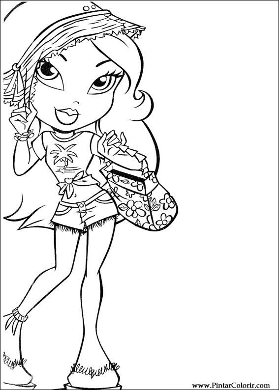 Pintar e Colorir Bratz - Desenho 080