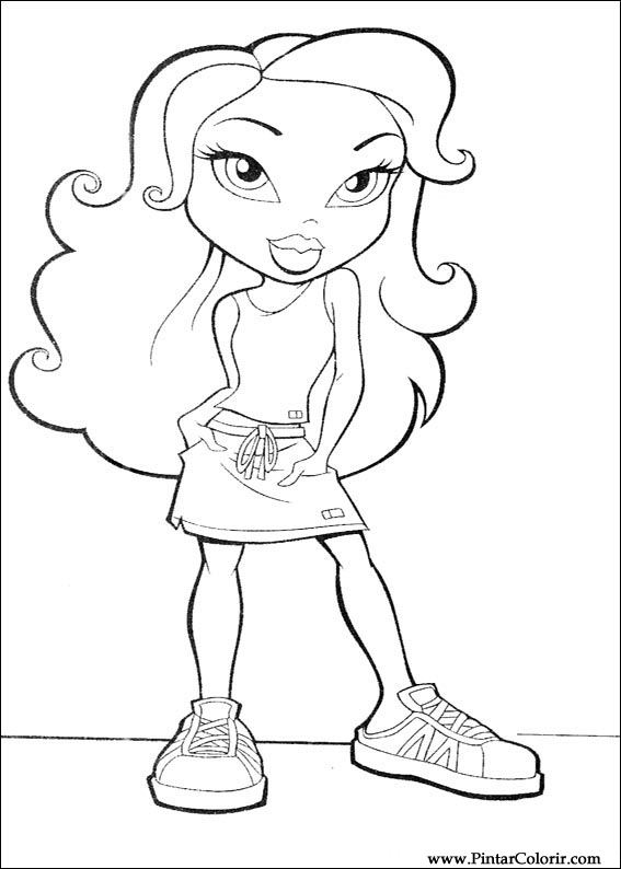 Pintar e Colorir Bratz - Desenho 081