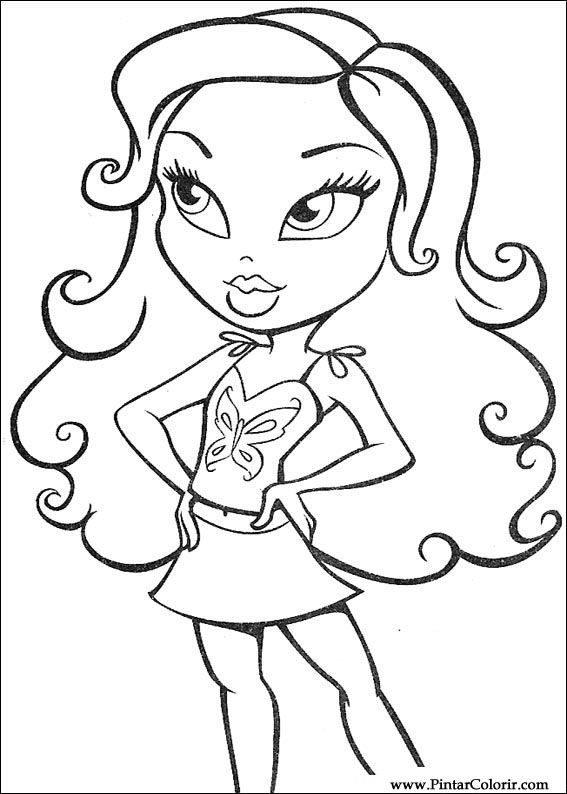 Pintar e Colorir Bratz - Desenho 085