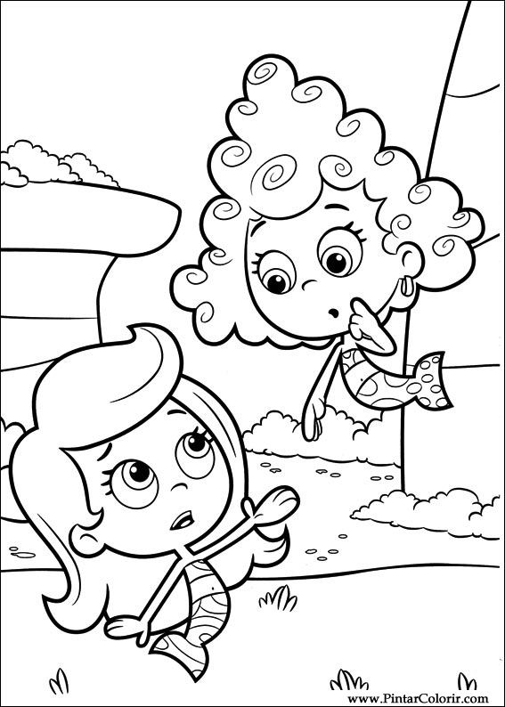 Pintar e Colorir Bubble Guppies - Desenho 001