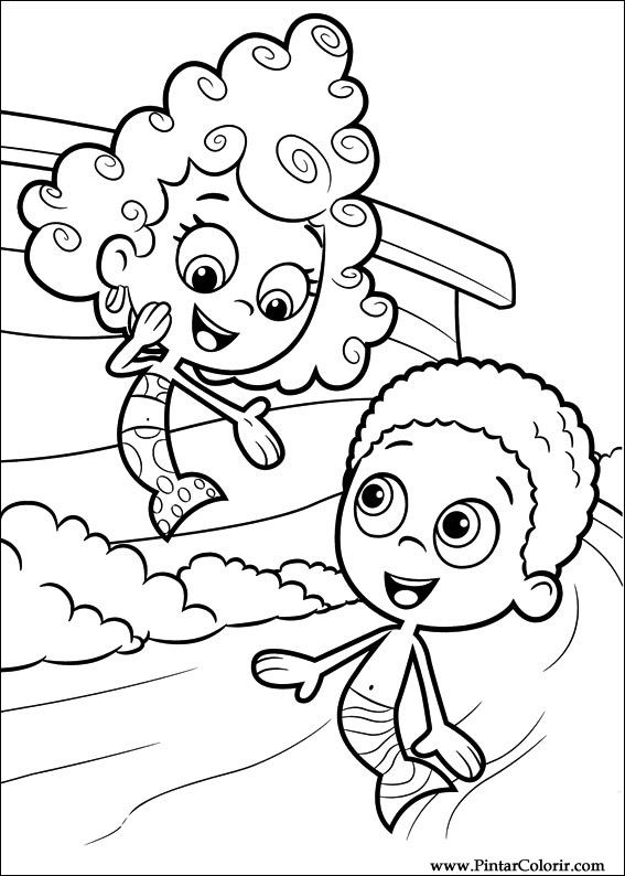 Pintar e Colorir Bubble Guppies - Desenho 006