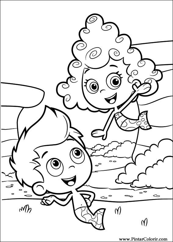 Pintar e Colorir Bubble Guppies - Desenho 007