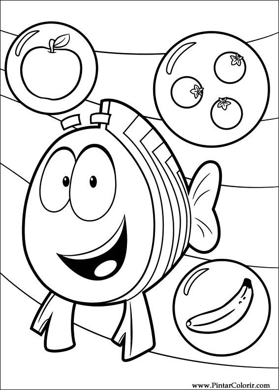 Pintar e Colorir Bubble Guppies - Desenho 008