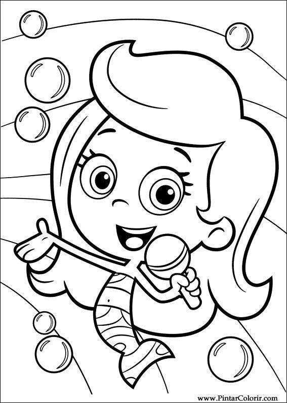 Pintar e Colorir Bubble Guppies - Desenho 009