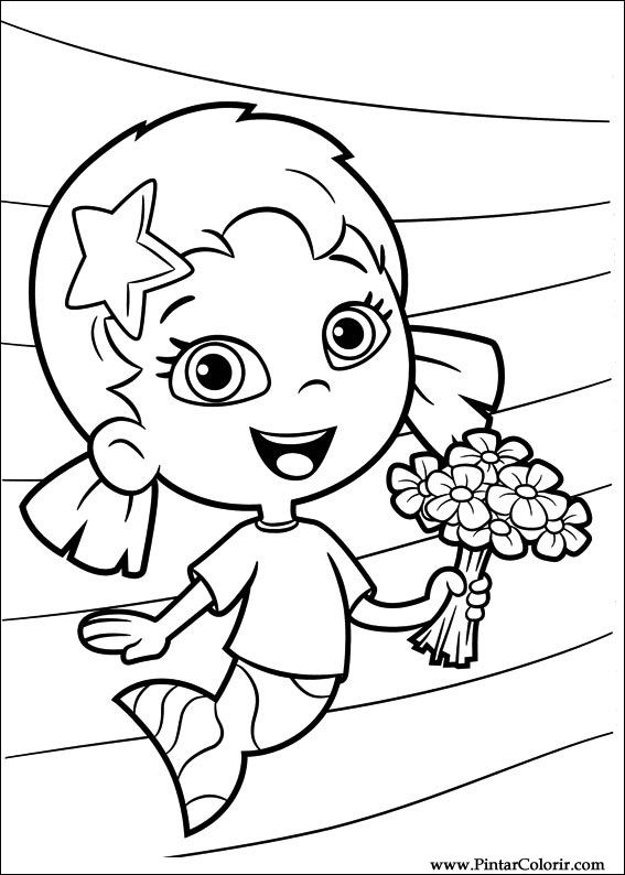 Pintar e Colorir Bubble Guppies - Desenho 010