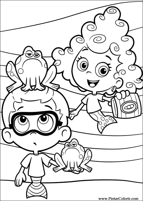 Pintar e Colorir Bubble Guppies - Desenho 011