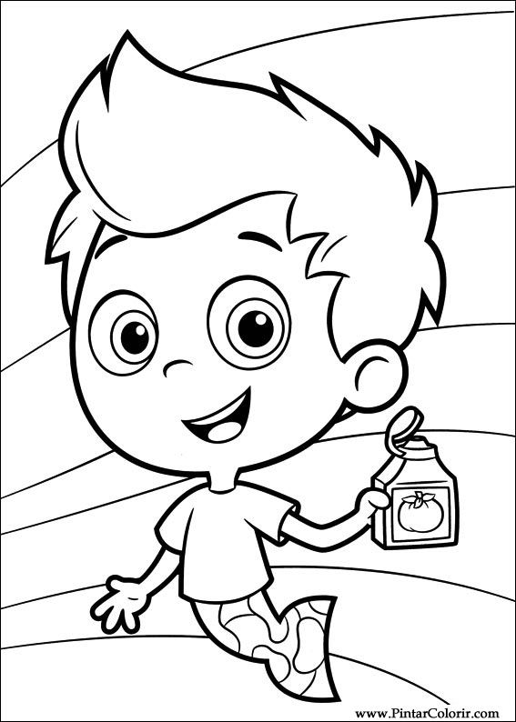 Pintar e Colorir Bubble Guppies - Desenho 014