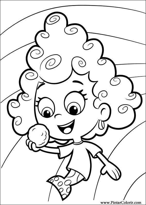 Pintar e Colorir Bubble Guppies - Desenho 015