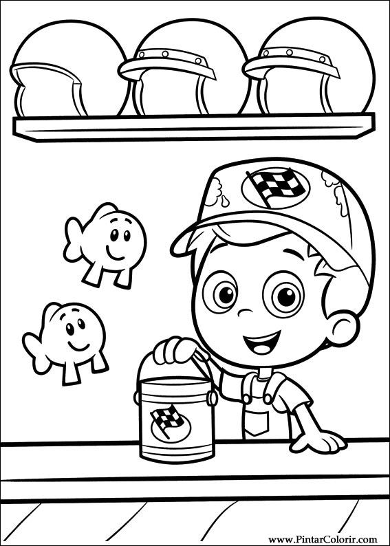 Pintar e Colorir Bubble Guppies - Desenho 017