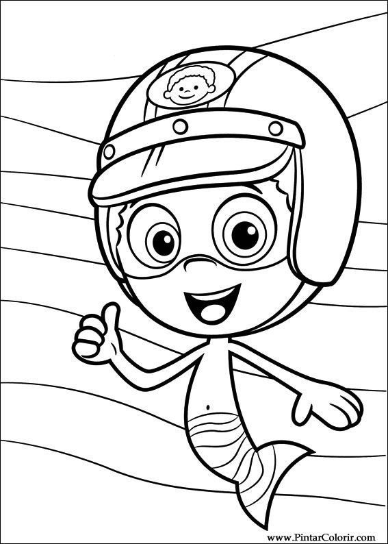 Pintar e Colorir Bubble Guppies - Desenho 018