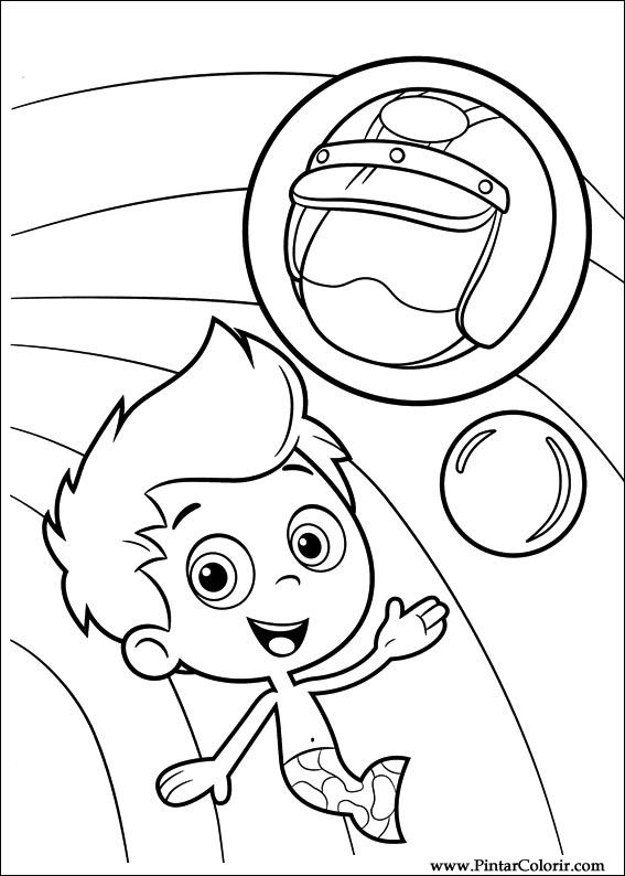 Pintar e Colorir Bubble Guppies - Desenho 019