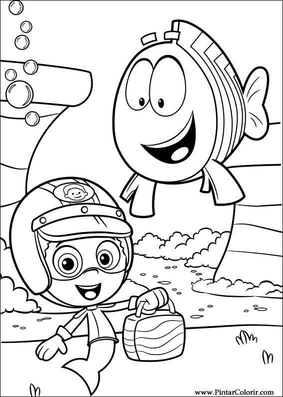 Pintar e Colorir Bubble Guppies - Desenho 020