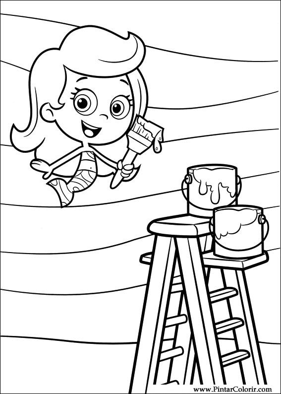 Pintar e Colorir Bubble Guppies - Desenho 022