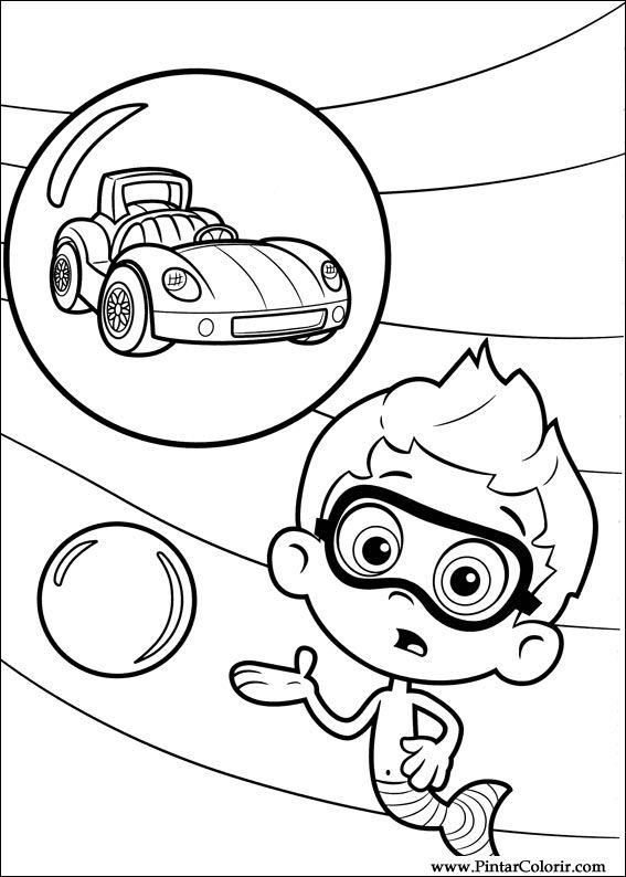 Pintar e Colorir Bubble Guppies - Desenho 024