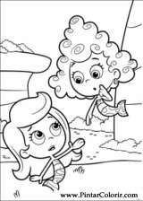 Pintar e Colorir Bubble Guppies - Desenho 001