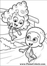 Pintar e Colorir Bubble Guppies - Desenho 006