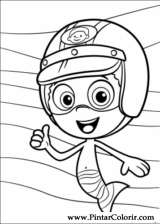 Pintar e Colorir Bubble Guppies - Desenho 018