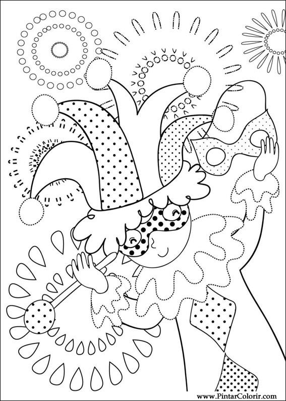 Desenhos para Pintar: Desenhos de Carnaval para Colorir Online