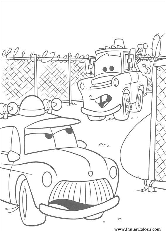 Desenhos Para Pintar e Colorir Carros - Imprimir Desenho 019