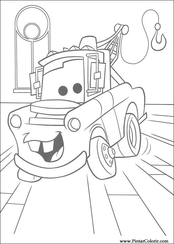 Desenhos para colorir: Carros Disney