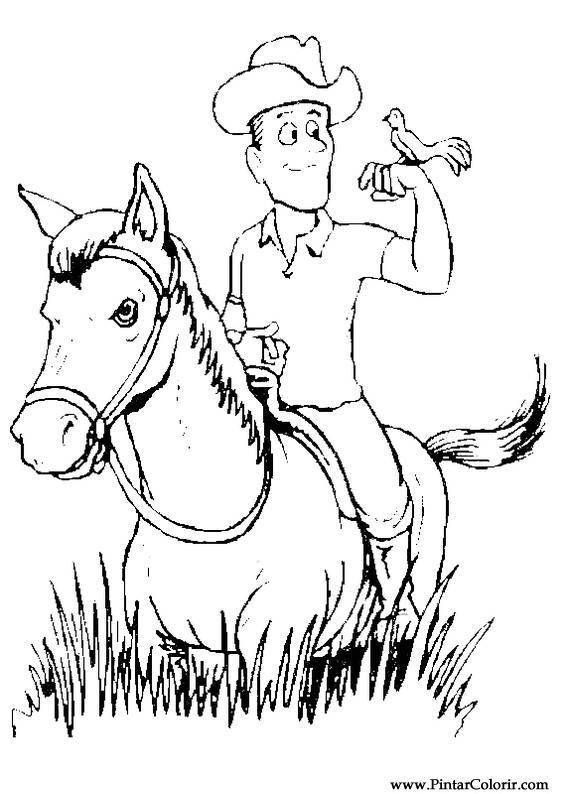 Desenhos de Cavalos para colorir, jogos de pintar e imprimir