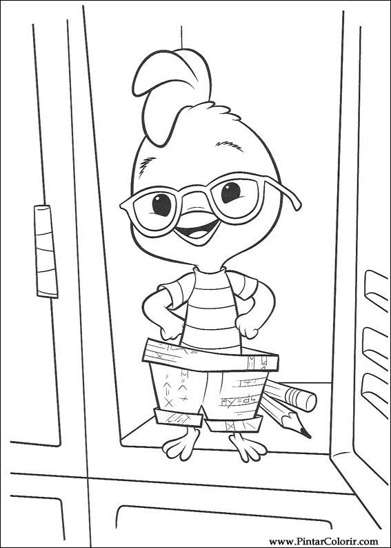 Pintar e Colorir Chicken Little - Desenho 029