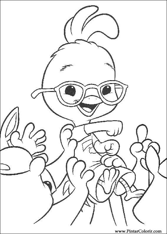 Pintar e Colorir Chicken Little - Desenho 045