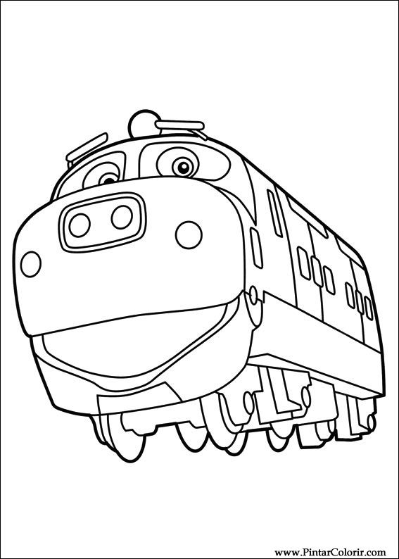 Pintar e Colorir Chuggington - Desenho 008