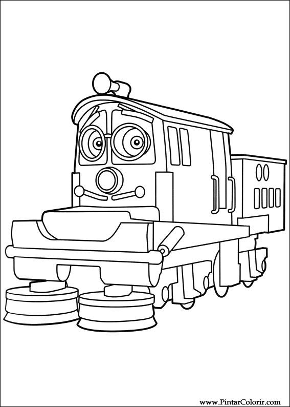 Pintar e Colorir Chuggington - Desenho 014