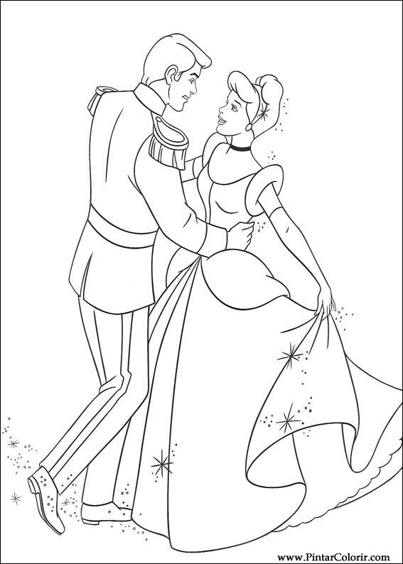 One of the must beautiful dress of the cinema | Cinderella characters, Cinderella  coloring pages, Cinderella